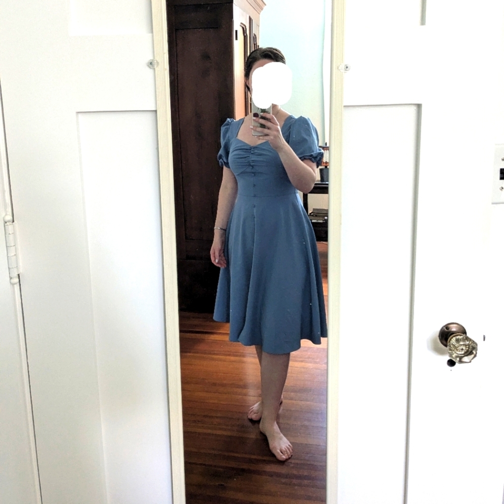 Belle Poque Slate Blue Dress
